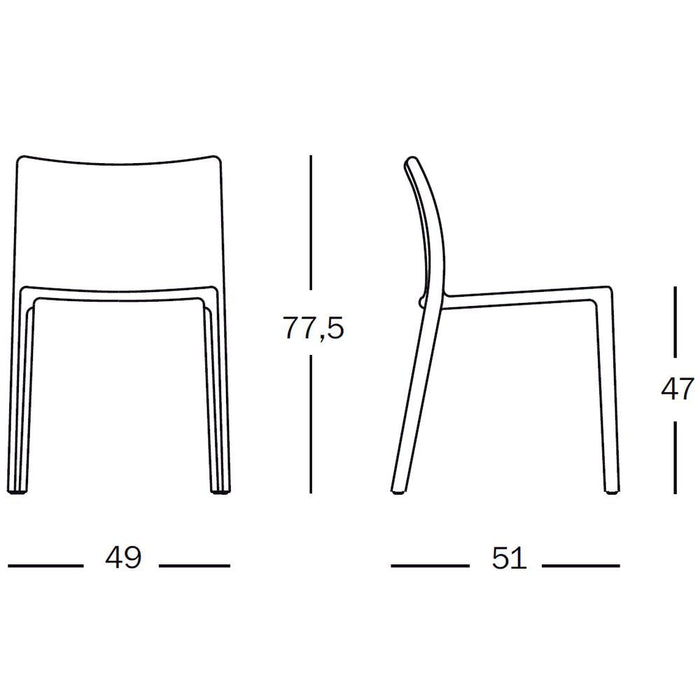 Air-Chair tuinstoel oranje
