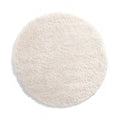 Tapeso Rond hoogpolig vloerkleed - Cozy Shaggy - wit - 160 cm