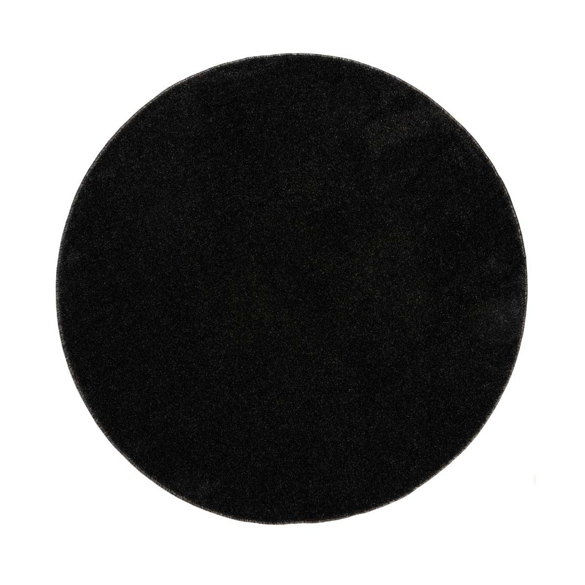 Tapeso Rond vloerkleed Fine - antraciet - 160 cm