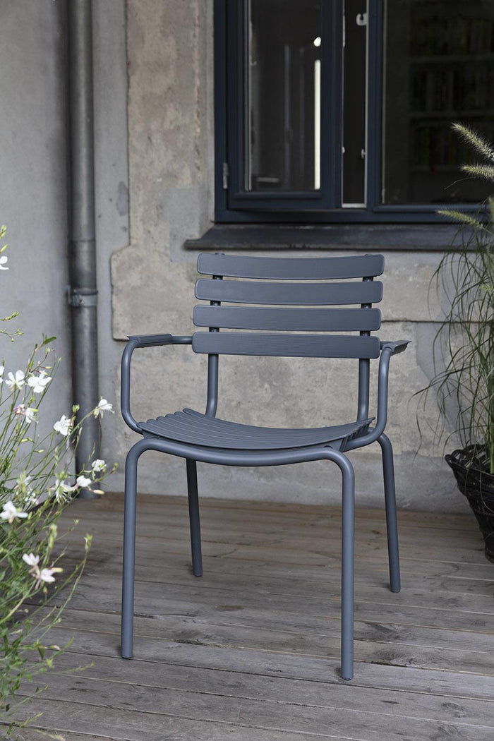 ReClips tuinstoel met armleuningen groen