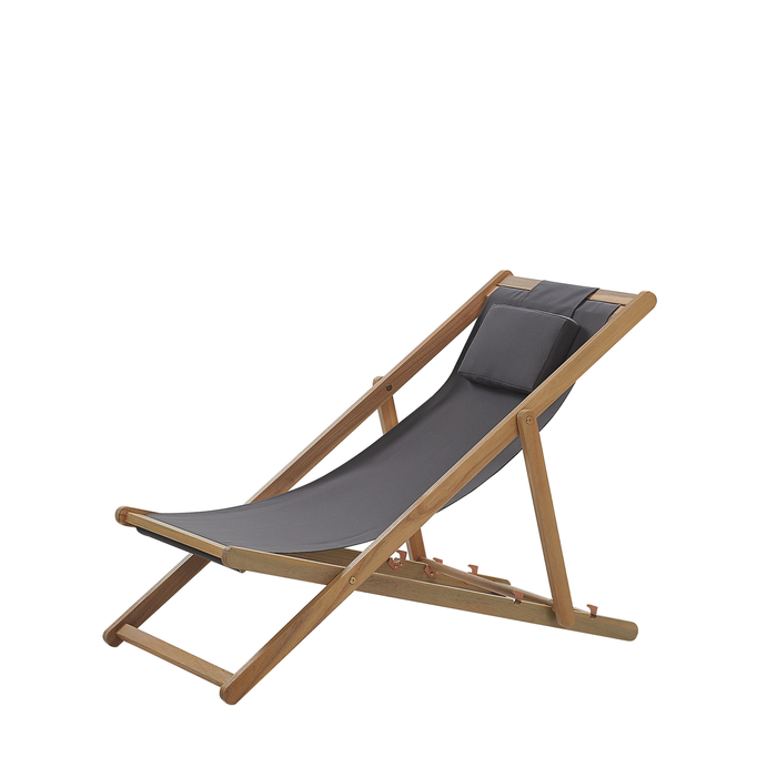 Beliani - AVELLINO - Strandstoel - Grijs - Polyester