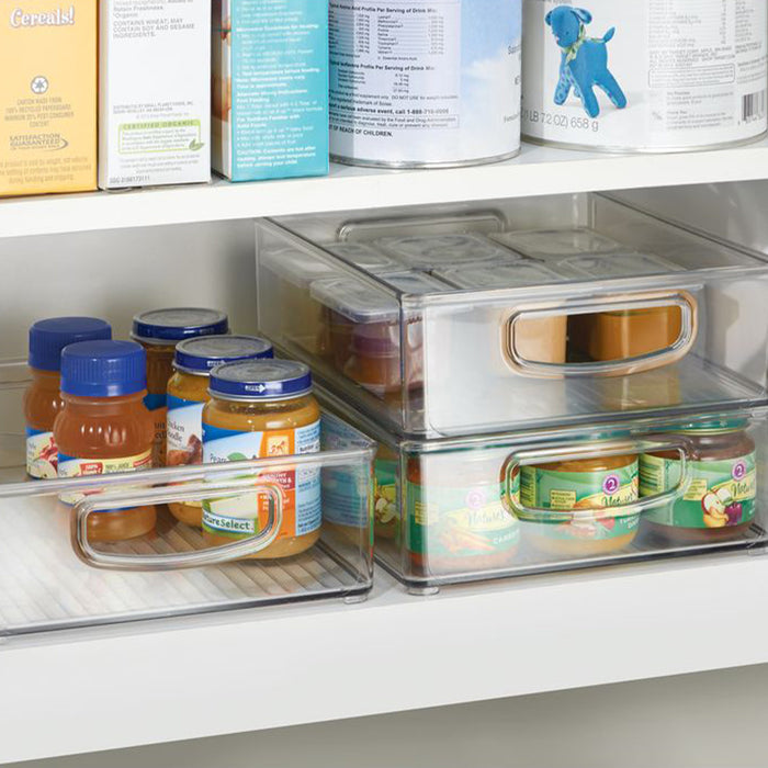 Opbergbox met Handvaten, 10.2 x 25.4 x 7.6 cm, Stapelbaar, Kunststof,