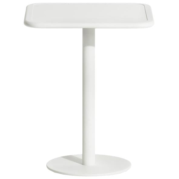 Week-end bistrotafel 60x60 H75 wit