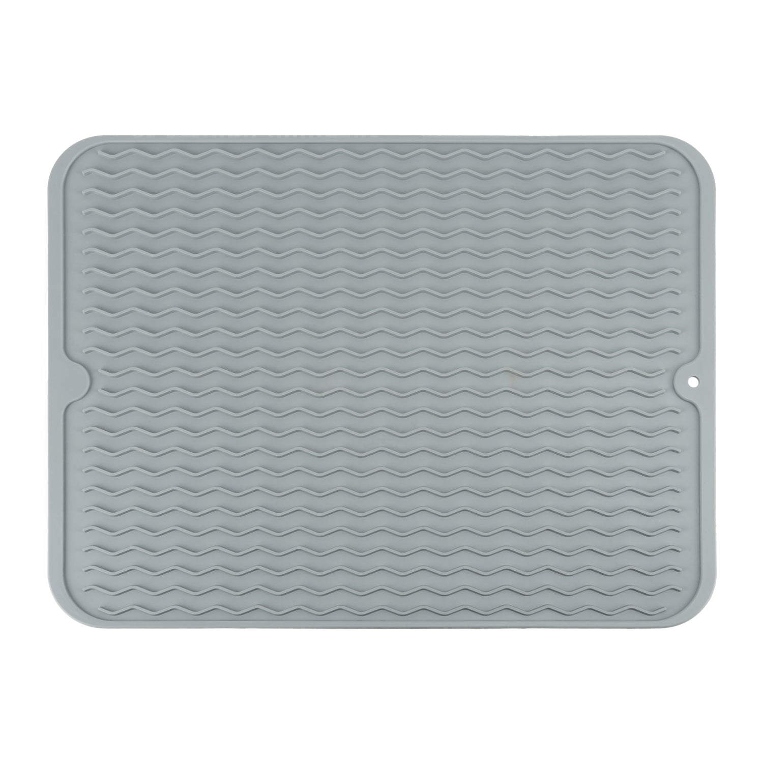QUVIO Afdruipmat  - Silicoon - Grijs