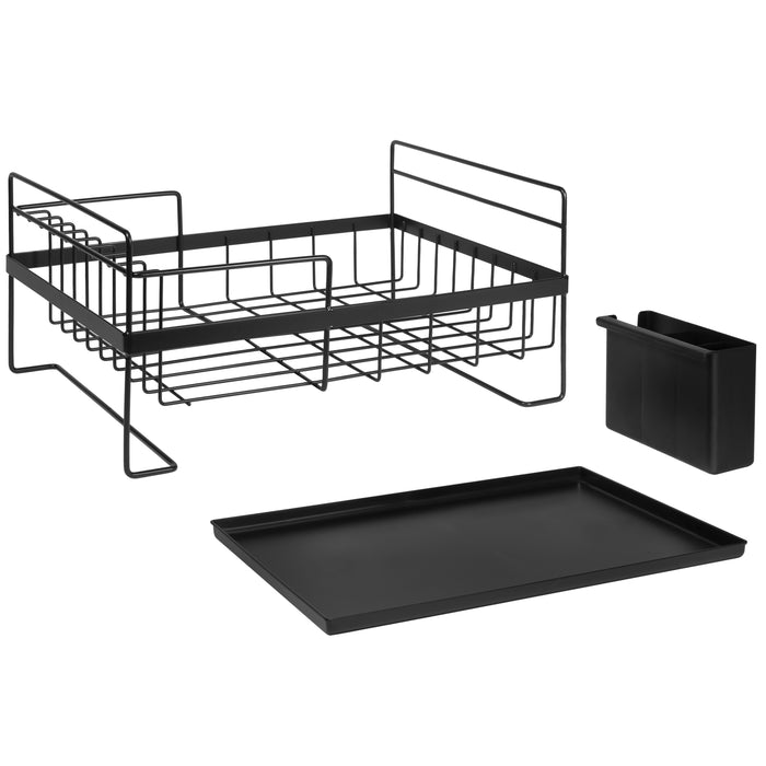 QUVIO Afdruiprek metaal - Zwart