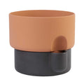 Oasis plantenbak medium Ø20.5 donkerbruin|terracotta