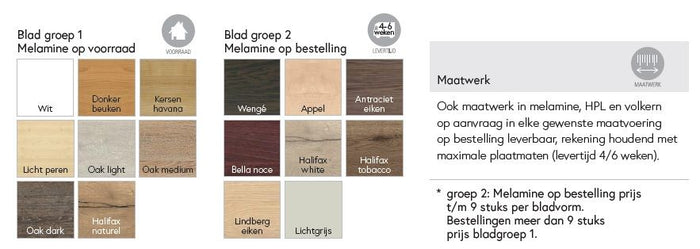 24Designs Hoge Bartafel En Statafel Block 200 X 80 X 110 Cm - Wit