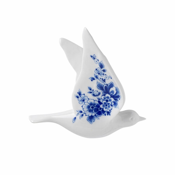 Heinen Delfts Blauw | Wandvogel Delfts Blauw 1 | B15 cm, H17 cm