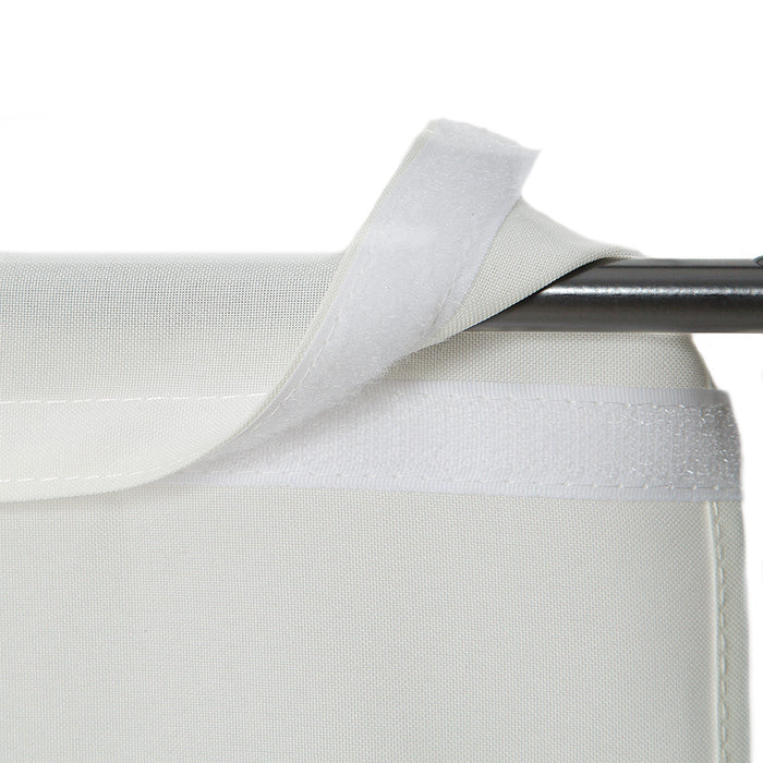 tectake® 2 kamerschermen 180x160x2,5cm - Wit