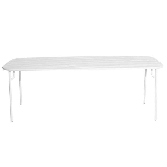 Week-end tuintafel 220x85 wit