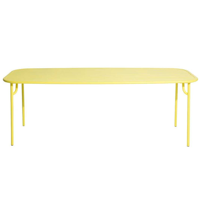 Week-end tuintafel 220x85 geel