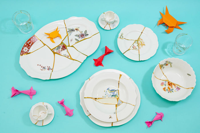 Kintsugi diep bord n2