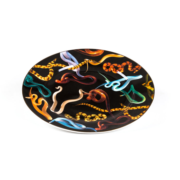 Toiletpaper dinerbord Ø27 porselein drill