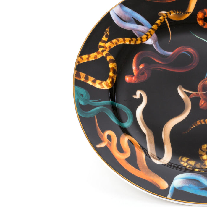 Toiletpaper dinerbord Ø27 porselein drill