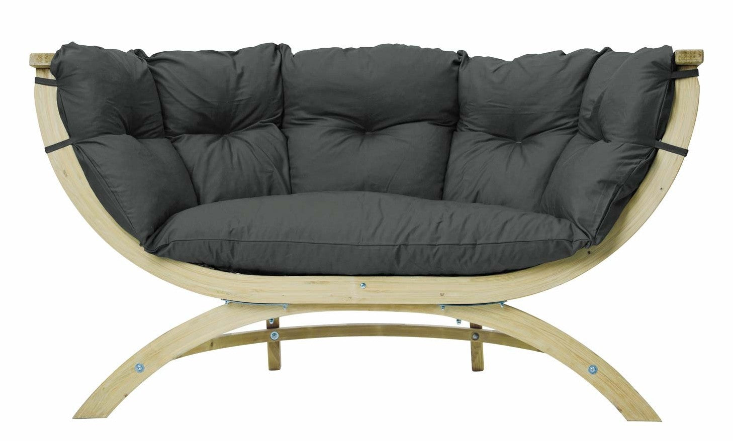 Amazonas Lounge Tuinbank Siena Due - Antraciet Kussens