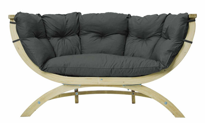 Amazonas Lounge Tuinbank Siena Due - Antraciet Kussens