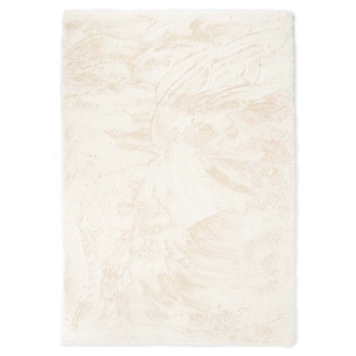 Tapeso Zacht hoogpolig vloerkleed - Comfy plus - wit - 200x290 cm