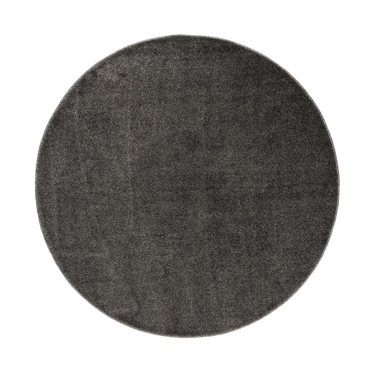 Tapeso Rond vloerkleed Fine - grijs - 120 cm