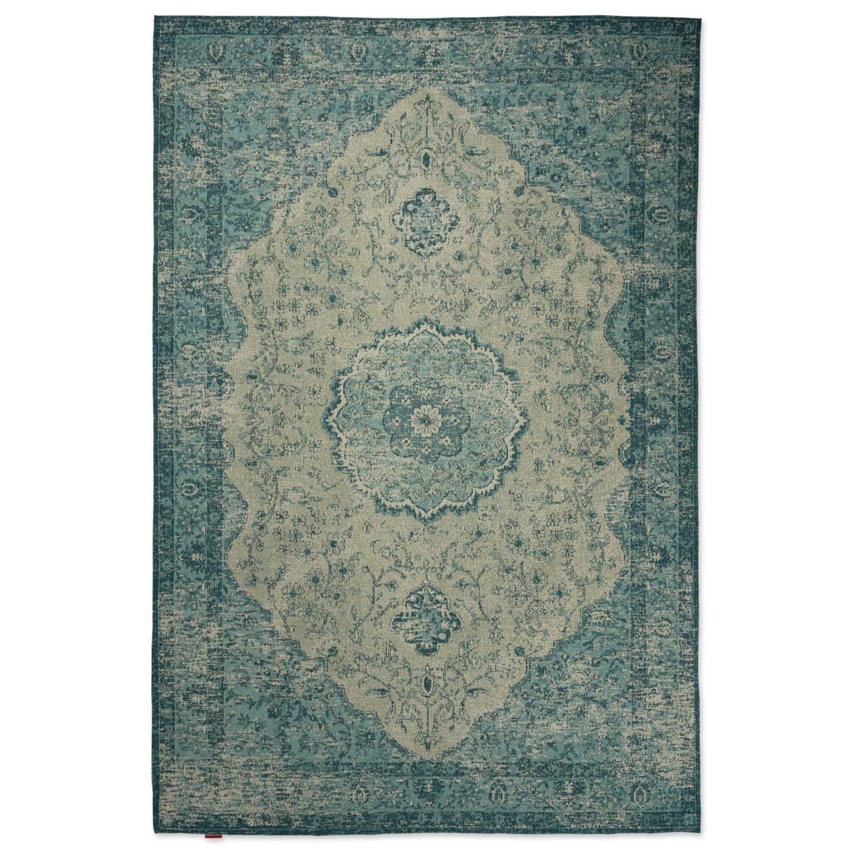 Heritaged Vintage vloerkleed Village - grijs|blauw - 200x290 cm