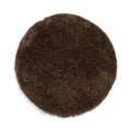 Tapeso Rond hoogpolig vloerkleed - Cozy Shaggy - bruin - 240 cm