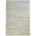 Tapeso Wollen vloerkleed handweef Veve - grijs|crème - 170x230 cm