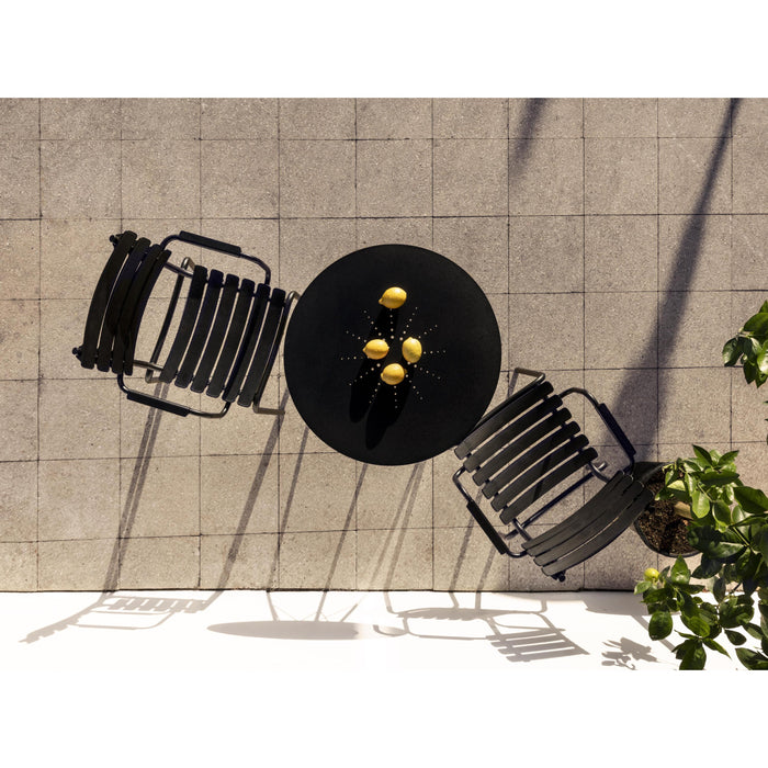 ReClips tuinstoel met armleuningen zwart