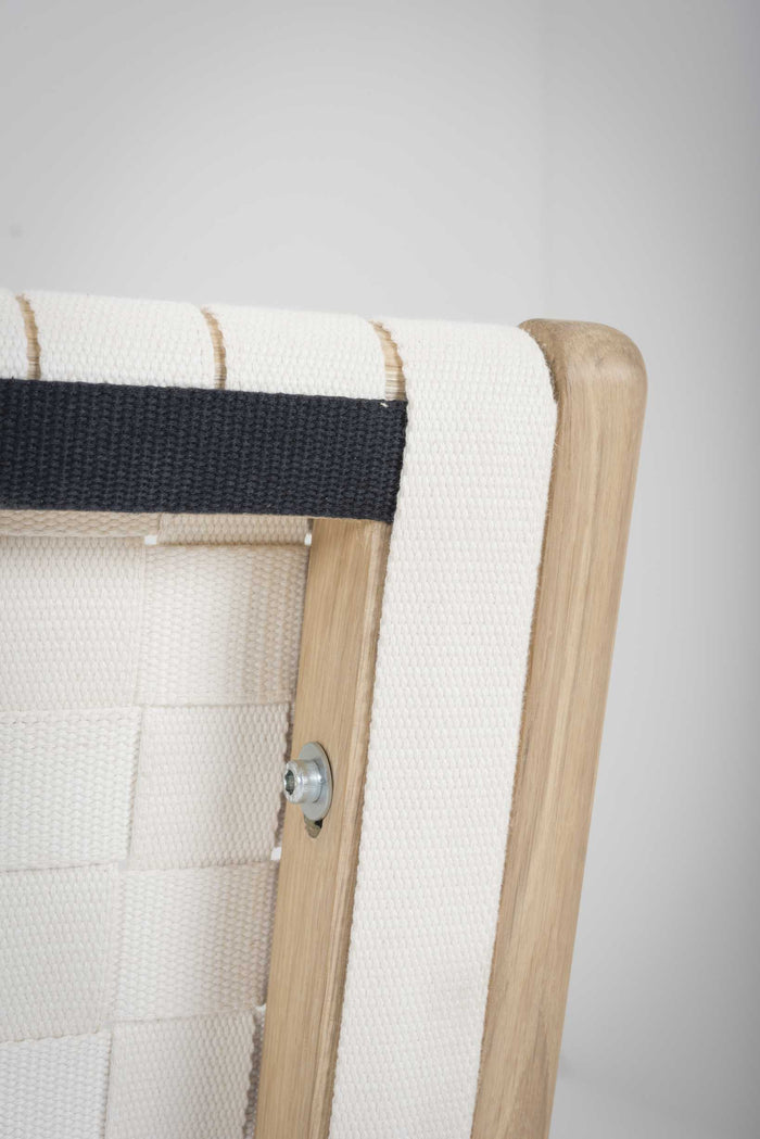 Fawn bed 180x200 cotton webbing black