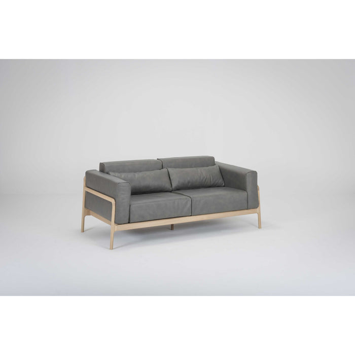 Fawn sofa 2-zits whitewash  Dakar Leather Stone