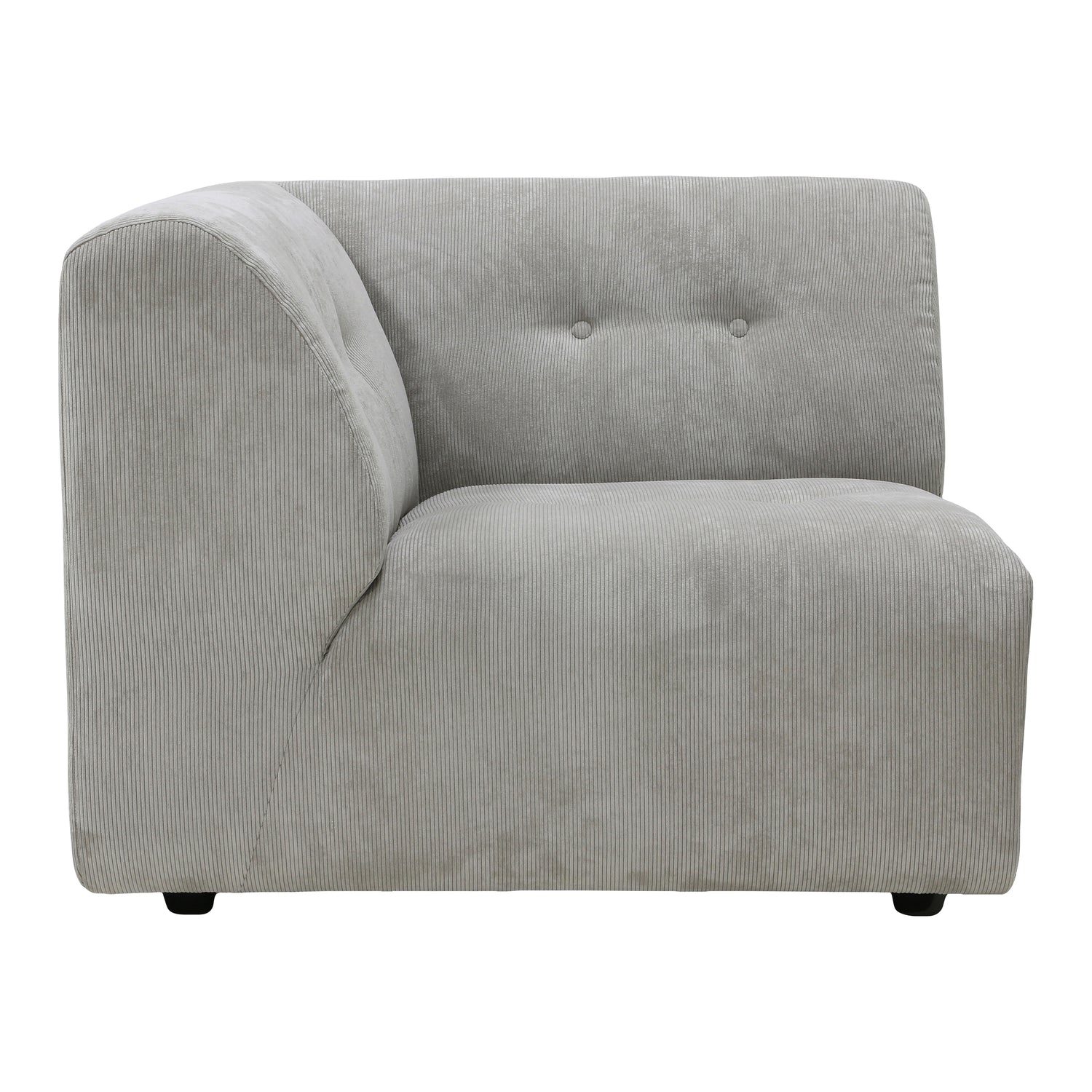 HKliving Vint Bank Element - Hoekstuk Links - Corduroy Rib - Crème