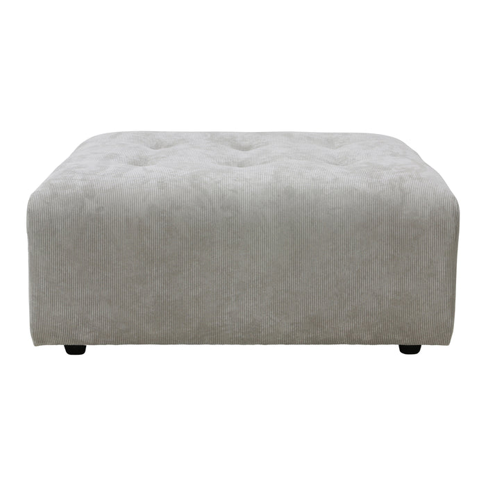 HKliving Vint Bank Element - Hocker - Corduroy Rib - Crème