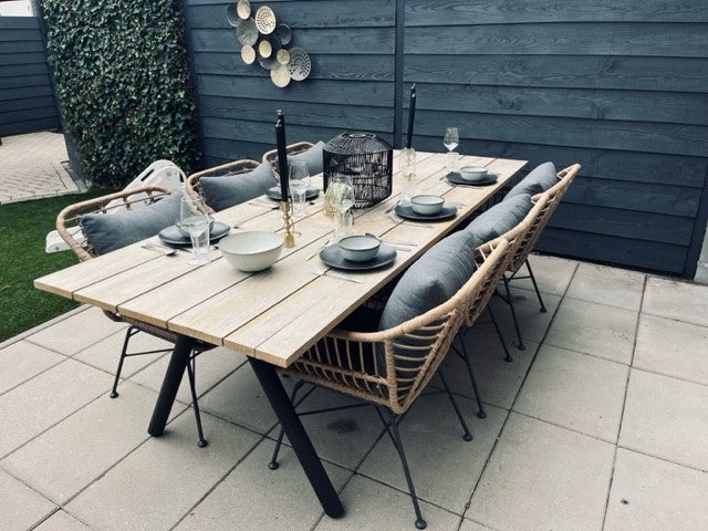 Garden Impressions Margriet natural|Nevada 240x100 cm. tuinset