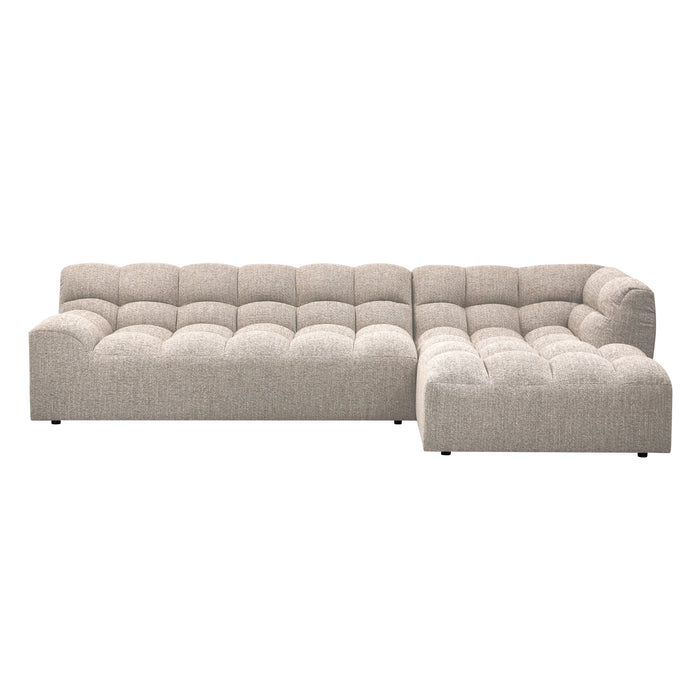 WOOOD Allure Chaise Longue Bank Rechts - Stof - Naturel - 79x324x165