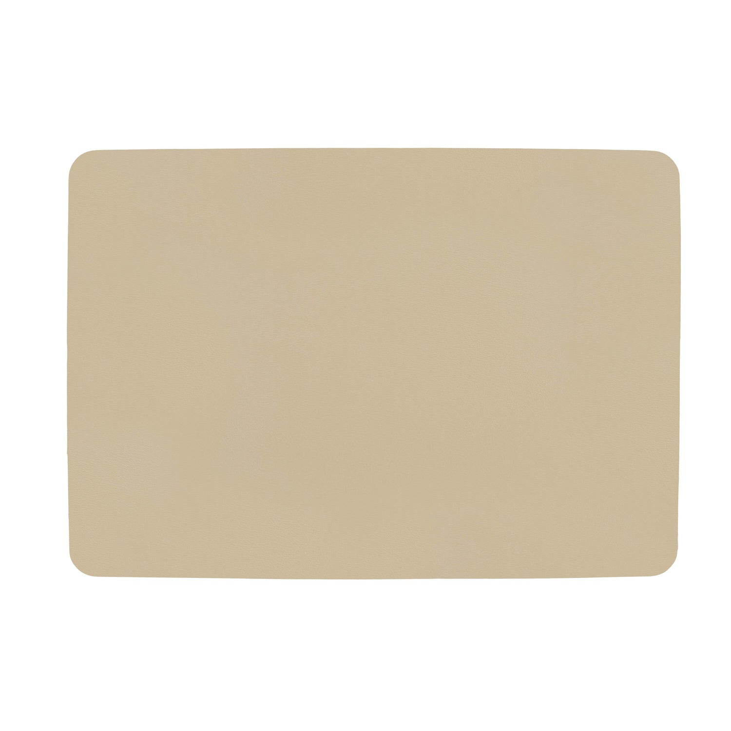 Mesapiu Placemat lederlook - Rechthoek - Sand - Set van 6