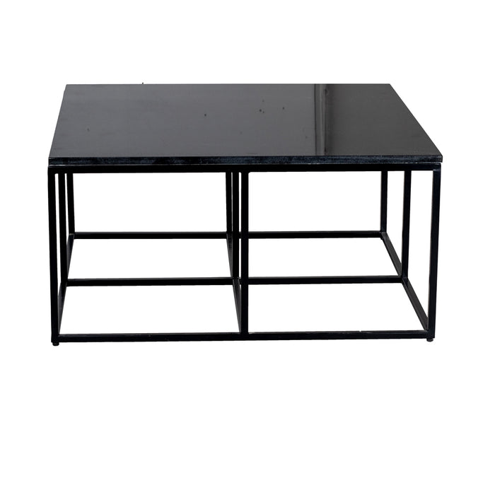 Giga Meubel - Salontafel marmer zwart - Vico