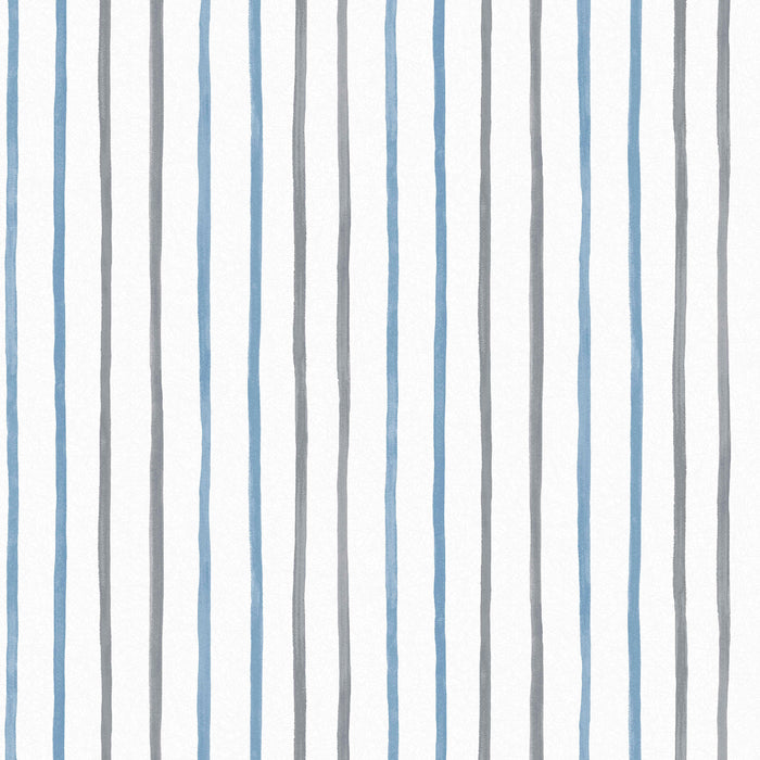 Laura Ashley Painterly Stripe Behang - Streep - 10mx52cm - Blauw