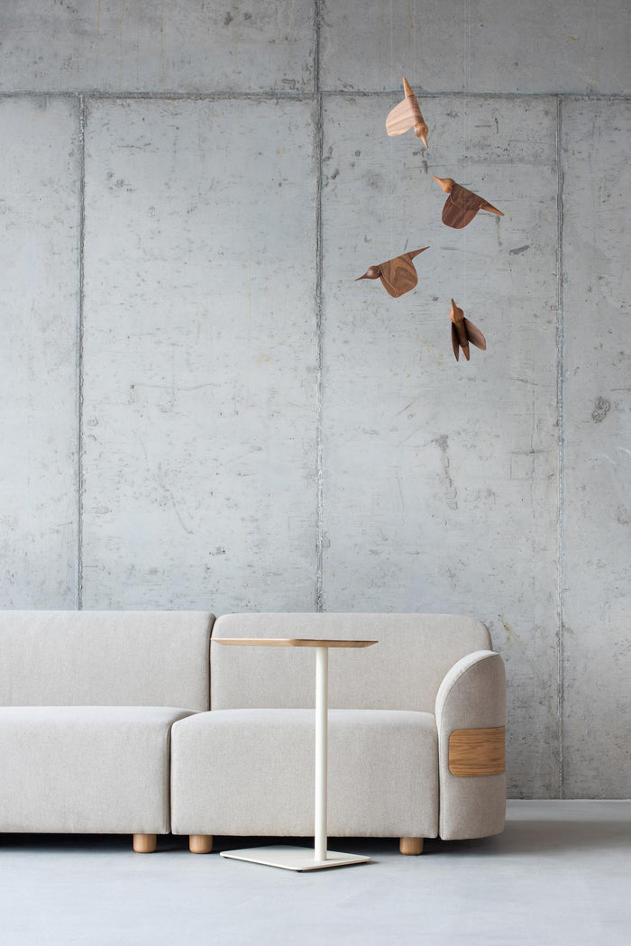 Gazzda Loop bijzettafel linoleum beige