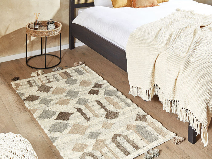 Beliani-KAGHTSRASHEN-Kelim vloerkleed-Multicolor-80 x 150 cm-Wol