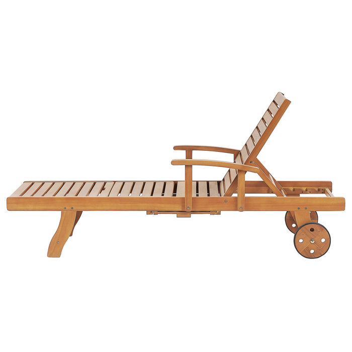 Beliani - JAVA - Strandstoel - Lichte houtkleur - Acaciahout