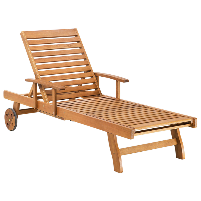 Beliani - JAVA - Strandstoel - Lichte houtkleur - Acaciahout