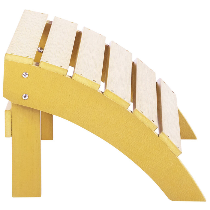 Beliani - ADIRONDACK - Voetenbank - Geel - Kunsthout