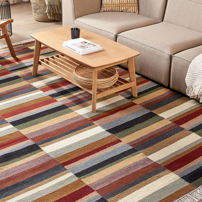 Beliani - MUSALER - Kelim vloerkleed - Multicolor - 200 x 300 cm - Wol