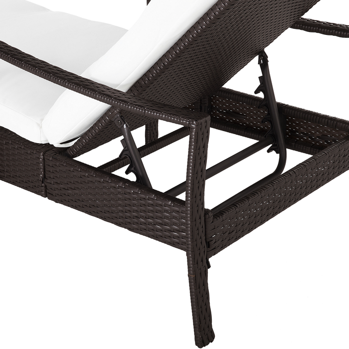 Beliani - VASTO - Strandstoel - Bruin - PE rotan