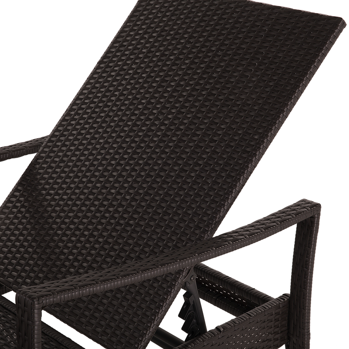 Beliani - VASTO - Strandstoel - Bruin - PE rotan