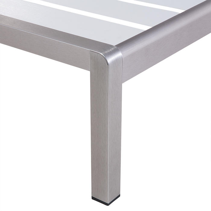 Beliani - NARDO - Strandstoel - Wit - Aluminium