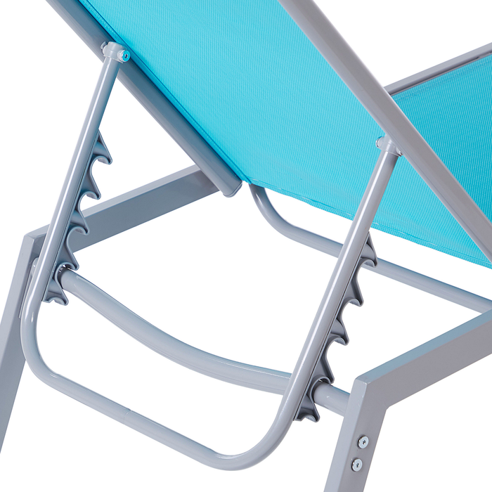 Beliani - NOLI - Strandstoel - Blauw - Polyester