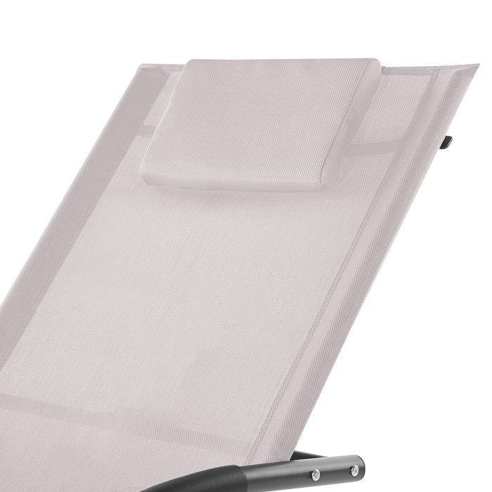 Beliani - CARANO II - Strandstoel - Beige - Staal