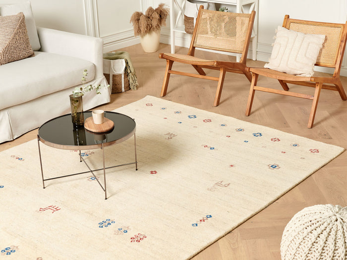 Beliani - SULUCA - Modern vloerkleed - Beige - 200 x 300 cm - Wol