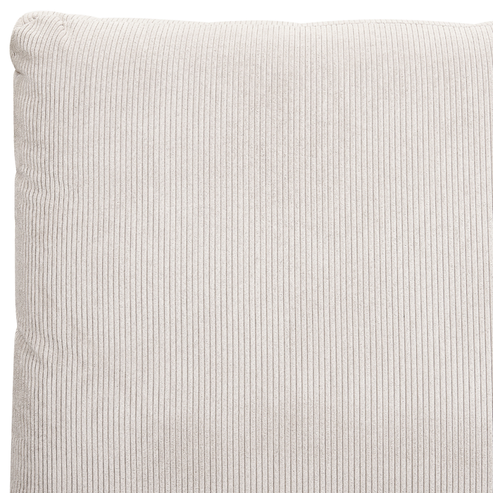 Beliani-MELLE -Tweepersoonsbed-Lichtbeige-180 x 200 cm-Corduroy