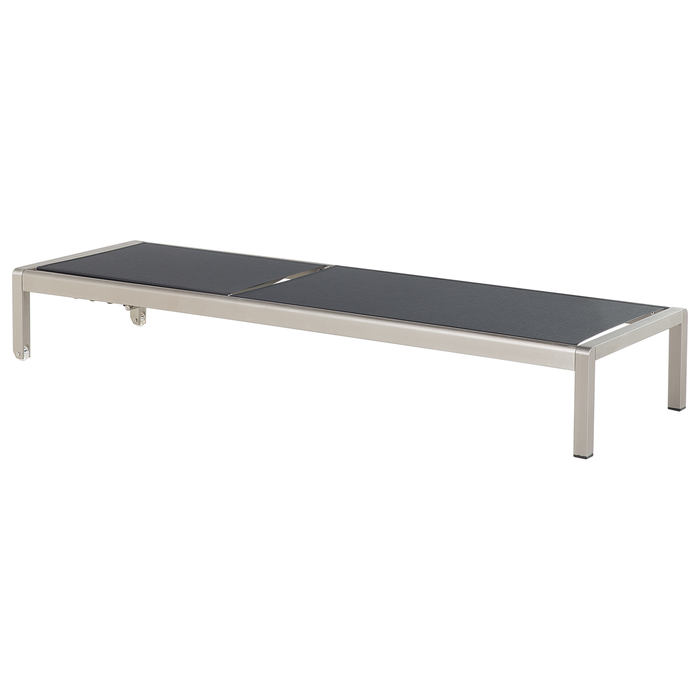 Beliani - FOSSATO - Strandstoel - Zwart - Aluminium