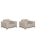 Beliani - ROVIGO - Fauteuil - Beige - Polyester